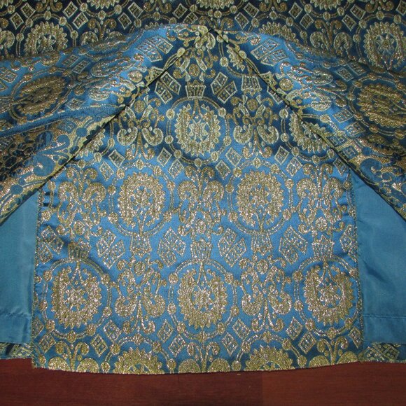 Vintage Gold Brocade Gown - XS, Small - Picture 13 of 14